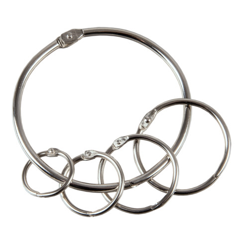 Eichner Metall-Klappringe stabile Ringe zum Aufkleben 25 mm