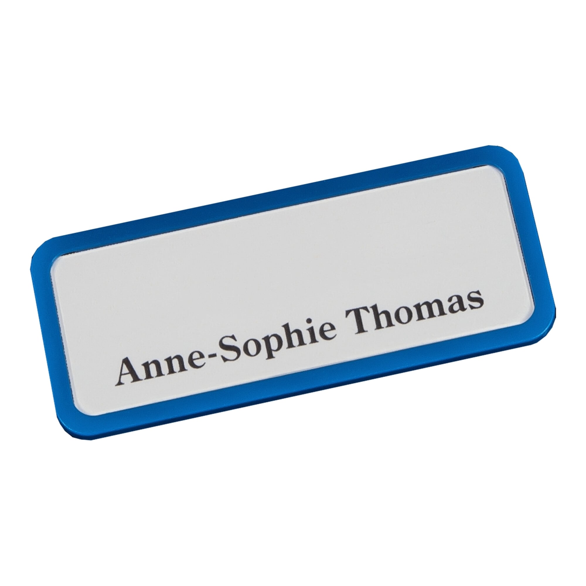 Eichner Namensschild magnetisch 81 x 33 mm blau