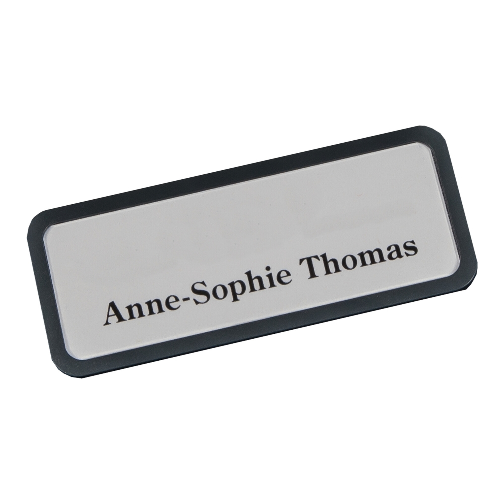 Eichner Namensschild magnetisch 81 x 33 mm Schwarz
