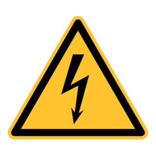 Eichner Panneau d'avertissement Tension électrique 31,5 cm PVC autocollant