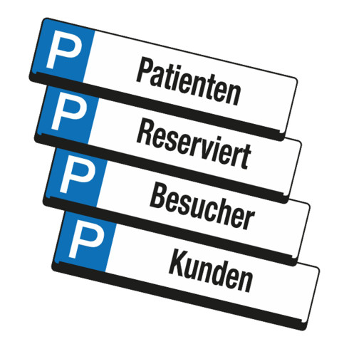 Eichner Parkplatz-Reservierungsschild Patienten