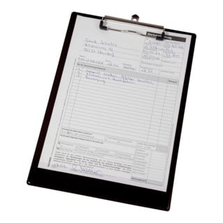 Eichner Plaques à pince PVC noires, 23,2 × 33,8 cm, 5 pcs