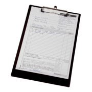 Eichner Plaques à pince PVC noires, 23,2 × 33,8 cm, 5 pcs