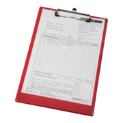 Eichner Plaques à pince PVC rouges, 23,2 × 33,8 cm, 5 pcs.