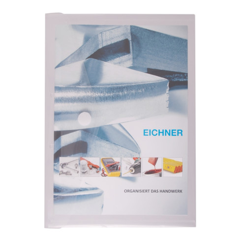 Eichner PP Dokumententasche 0,2 mm A4 quer mit K