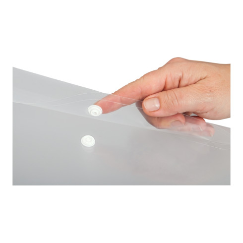 Eichner PP Dokumententasche 0,2 mm A4 quer mit K
