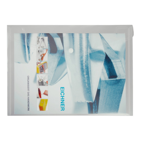 Eichner PP Dokumententasche 0,2 mm A4 quer mit K