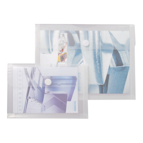 Eichner PP-Klarsichttasche mit Dehnfalte A5 quer