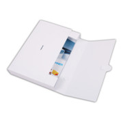 Eichner PP-Sammelmappe A4 mit Griff, Füllhöhe 45 Weiß