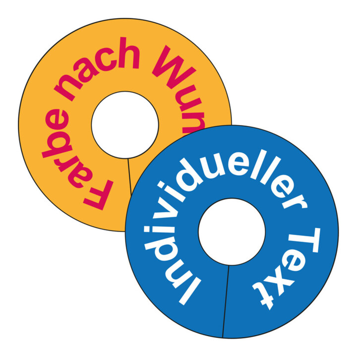 Eichner PVC-Anhänger ABFALL, roter Grund, rund