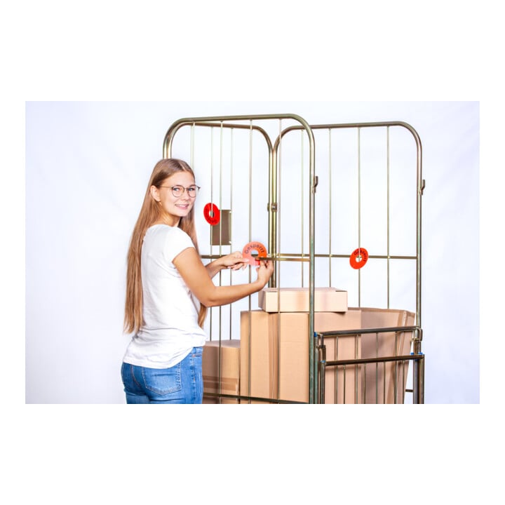 Eichner PVC-Anhänger MUSTER, blauer Grund, run