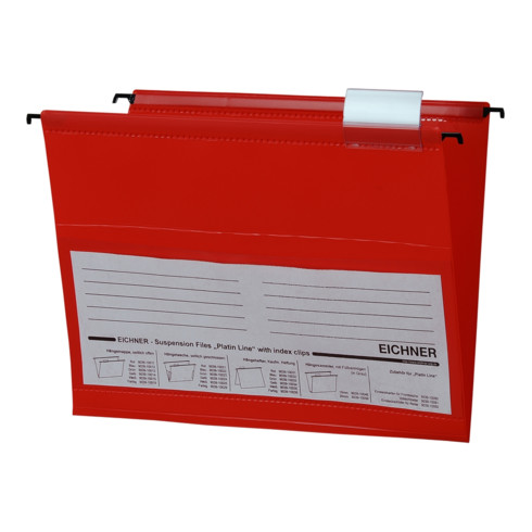 Eichner PVC-Hängemappe Platin Line seitlich offen
