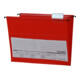 Eichner PVC-Hängemappe Platin Lineseitlich offen, rot