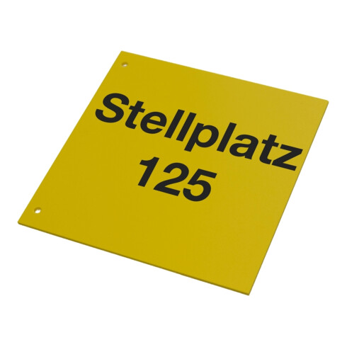 Eichner Regalschild Standard quer gelb