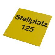 Eichner Regalschild Standard quer gelb