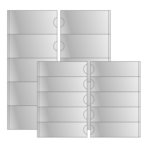 Eichner Selbstklebe-Ordnerrücken-Taschen
