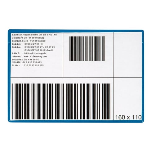 Eichner Tasca magnetica per etichette l=160xH=110mm