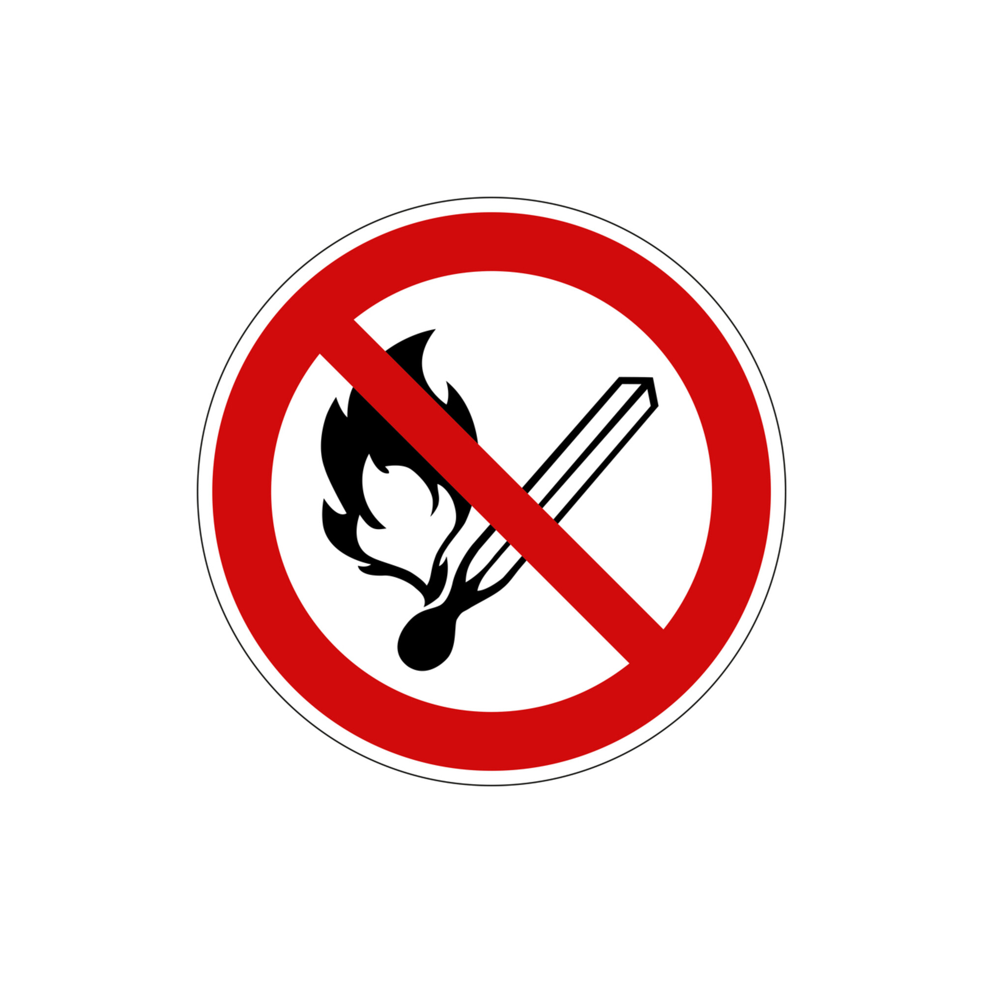 Eichner Verbotsschild Feuer, offenes Licht und Rauchen Verboten 31,5 cm