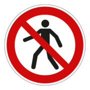 Eichner Verbotsschild Für Fußgänger verboten Alu