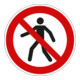 Eichner Verbotsschild Für Fußgänger verboten PVC rot-1