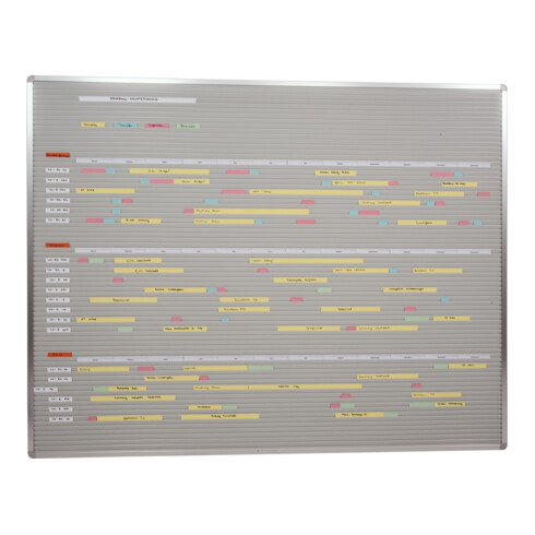 Eichner VISIPLAN-Tafel ohne Raster, 73 Schienen 160 x 130 cm