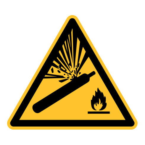 Eichner Warnschild Warnung vor Gasflaschen Alu