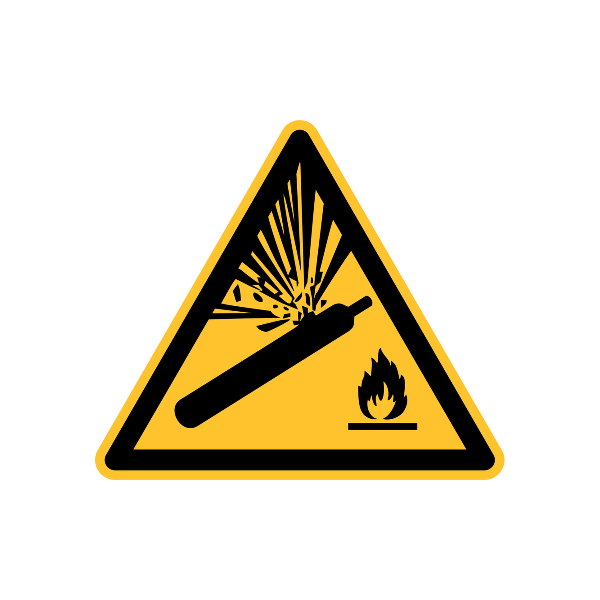 Eichner Warnschild Warnung vor Gasflaschen 31,5 cm PVC