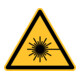 Eichner Warnschild Warnung vor Laserstrahl PVC gelb-1