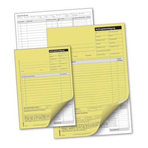 Eichner Werkstattauftragskarte DIN A 5 für 11 Ar