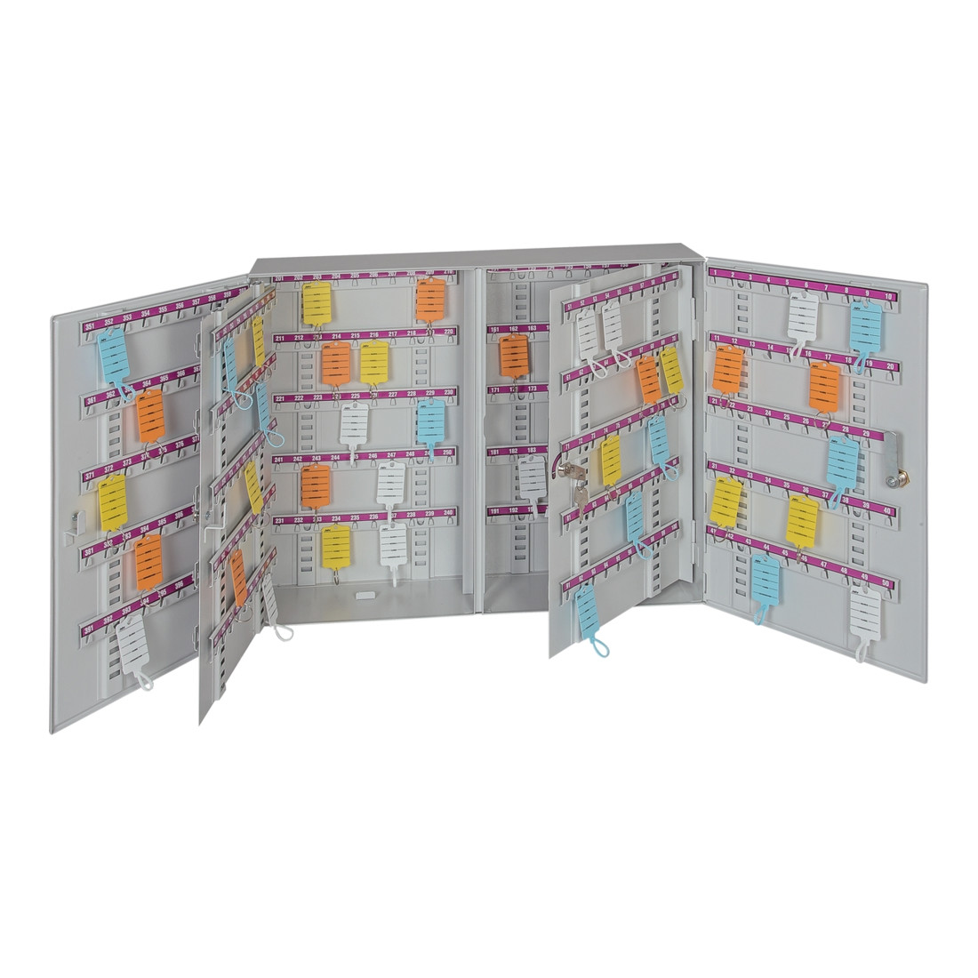 Eichner Zweitüriger Schlüsselschrank aus Metall 520 x 600 x 130 mm