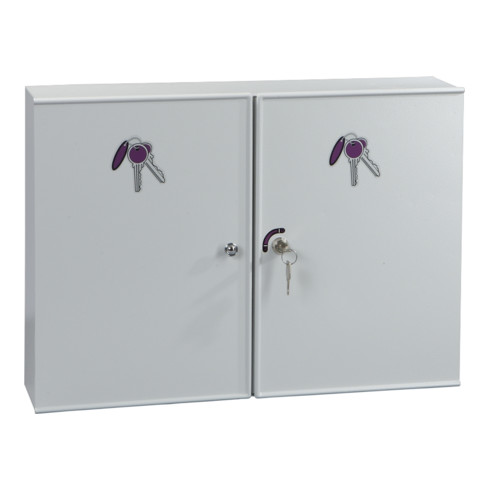 Eichner Zweitüriger Schlüsselschrank aus Metall 520 x 600 x 130 mm