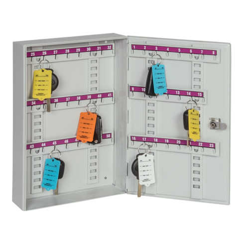 Eichner Zweitüriger Schlüsselschrank aus Metall 520 x 600 x 130 mm