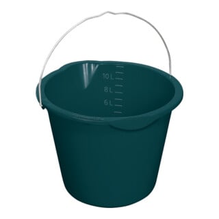 Eimer mit Tülle, 12 Liter schwarz
