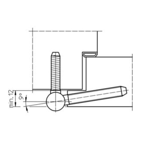 Einbohrband BAKA B 1-15 2-teilig  topzink 40kg DIN L/R Holztüren