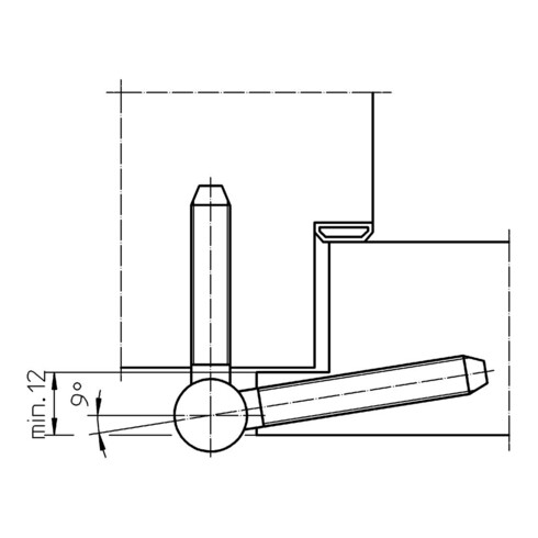 Einbohrband BAKA C 1-15 WF 3-tlg. topzink 60kg DIN L/R Holztüren