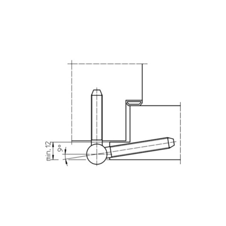 Einbohrband BAKA C 1-15 WF 3-tlg. topzink 60kg DIN L/R Holztüren