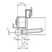 Einbohrband steig. V 8550 steig. vern. 40kg DIN L Holztüren-4