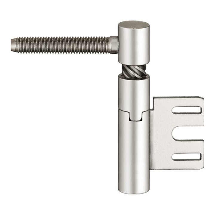 Einbohrband V 8550 Steigung b. 6mm DIN re. Stahl vernickelt f. gefälzte Türen