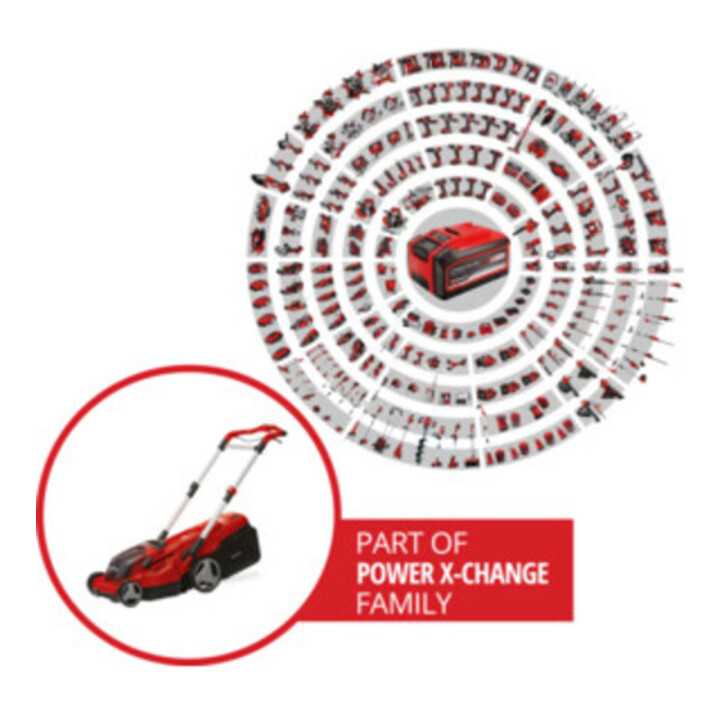 Einhell Accu Grasmaaier RASARRO 36/38 (2x4 Ah)