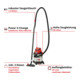 Einhell Accu Nat-Droogzuiger TC-VC 18/20 Li S-Solo-2