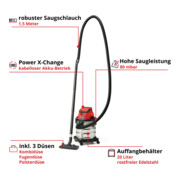 Einhell Accu Nat-Droogzuiger TC-VC 18/20 Li S-Solo-2