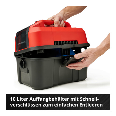 Einhell Accu Nat-droogzuiger TE-VC 18/10 Li-Solo