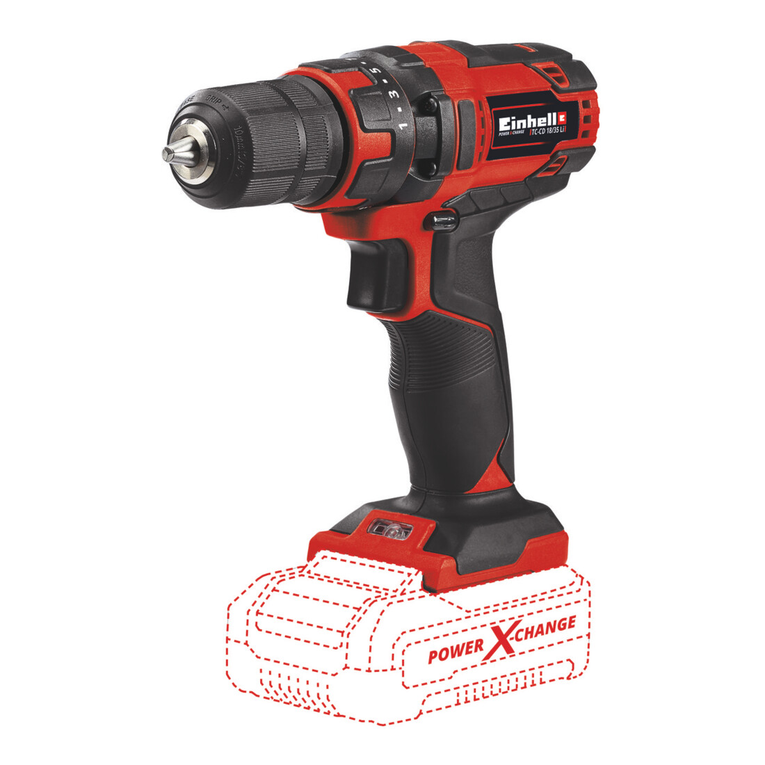 Einhell Akku-Bohrschrauber TC-CD 18/35 Li - Solo