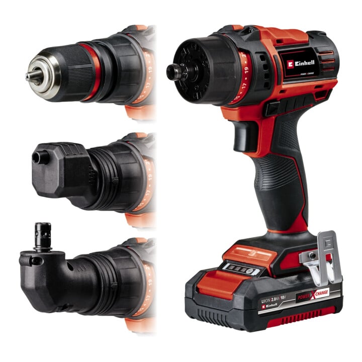 Einhell Akku-Bohrschrauber TE-CD 18/45 3X-Li +22 1x2,0Ah