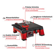 Einhell Akku-Fliesenschneidmaschine TE-TC 18/115 Li-Solo-4
