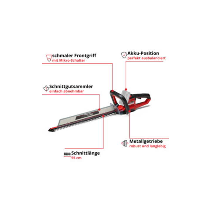 Einhell Akku-Heckenschere ARCURRA 18/55