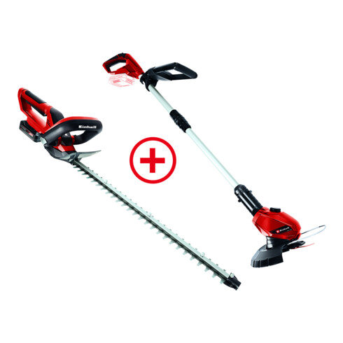 Einhell Akku-Heckenschere inkl. 2,5 Ah Starter-Kit + Akku-Rasentrimmer