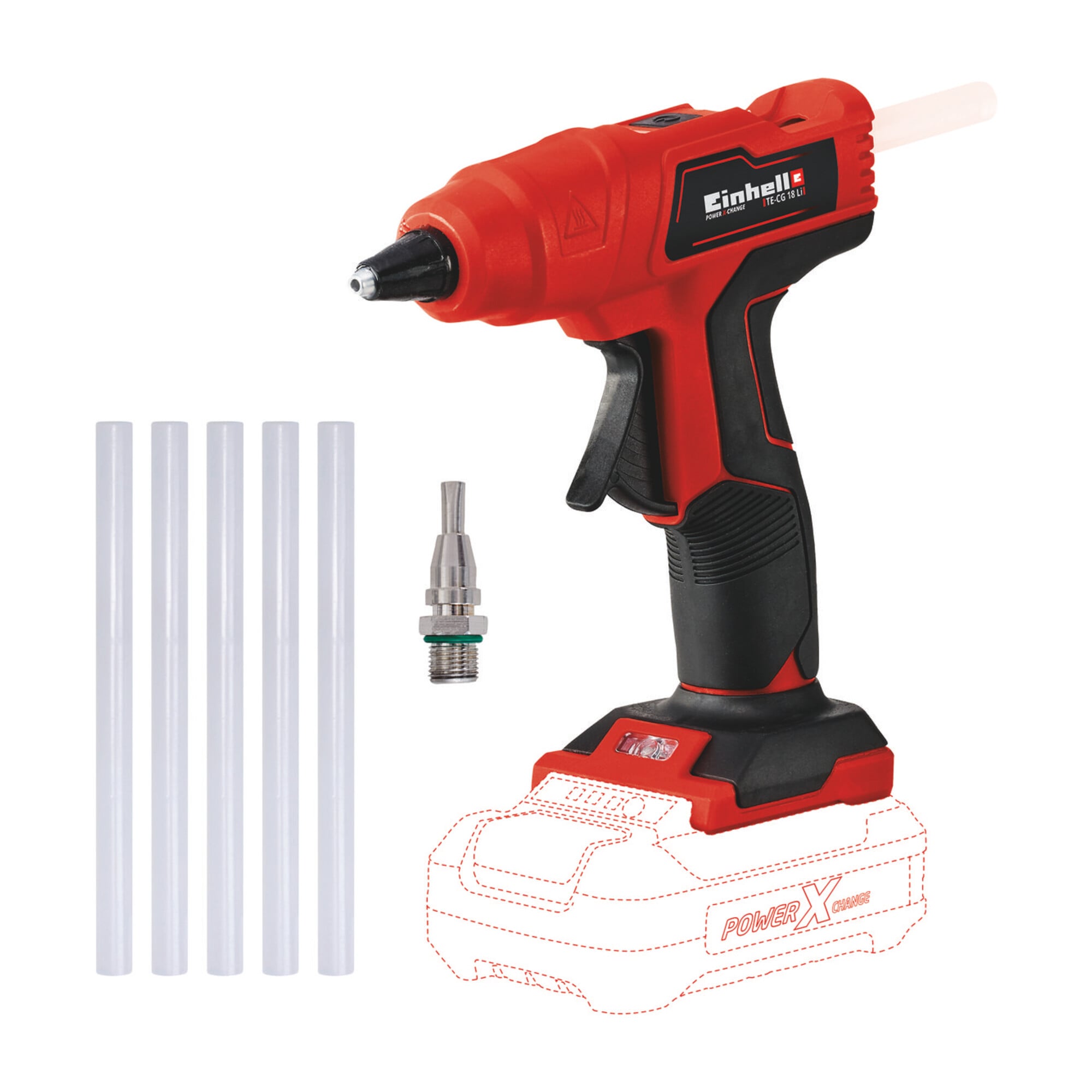 Einhell Akku-Heißklebepistole TE-CG 18 Li - Solo