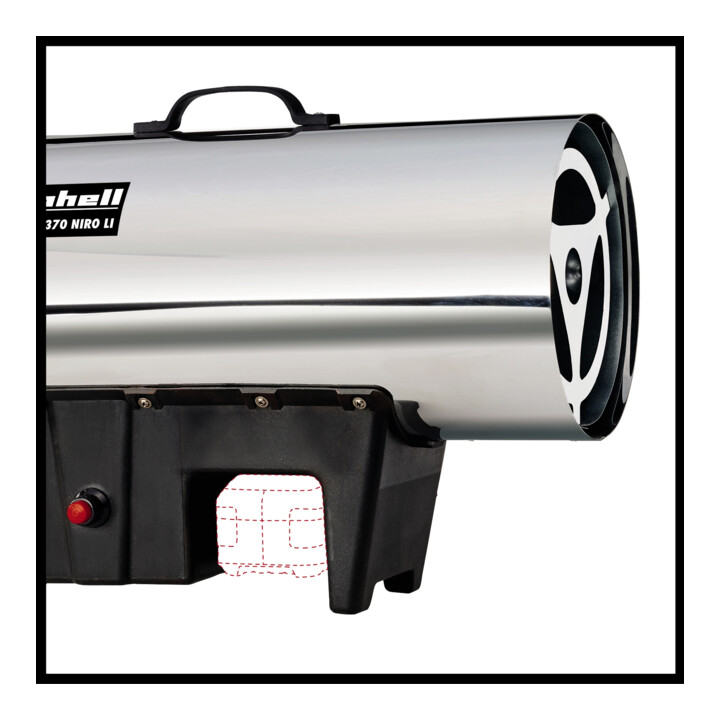Einhell Akku-Heißluftgenerator GE-HG 18/370 Niro Li-Solo D/AT