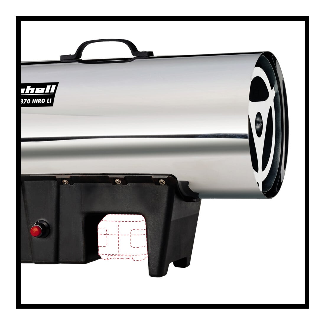 Einhell Akku-Heißluftgenerator GE-HG 18/370 Niro Li-Solo D/AT